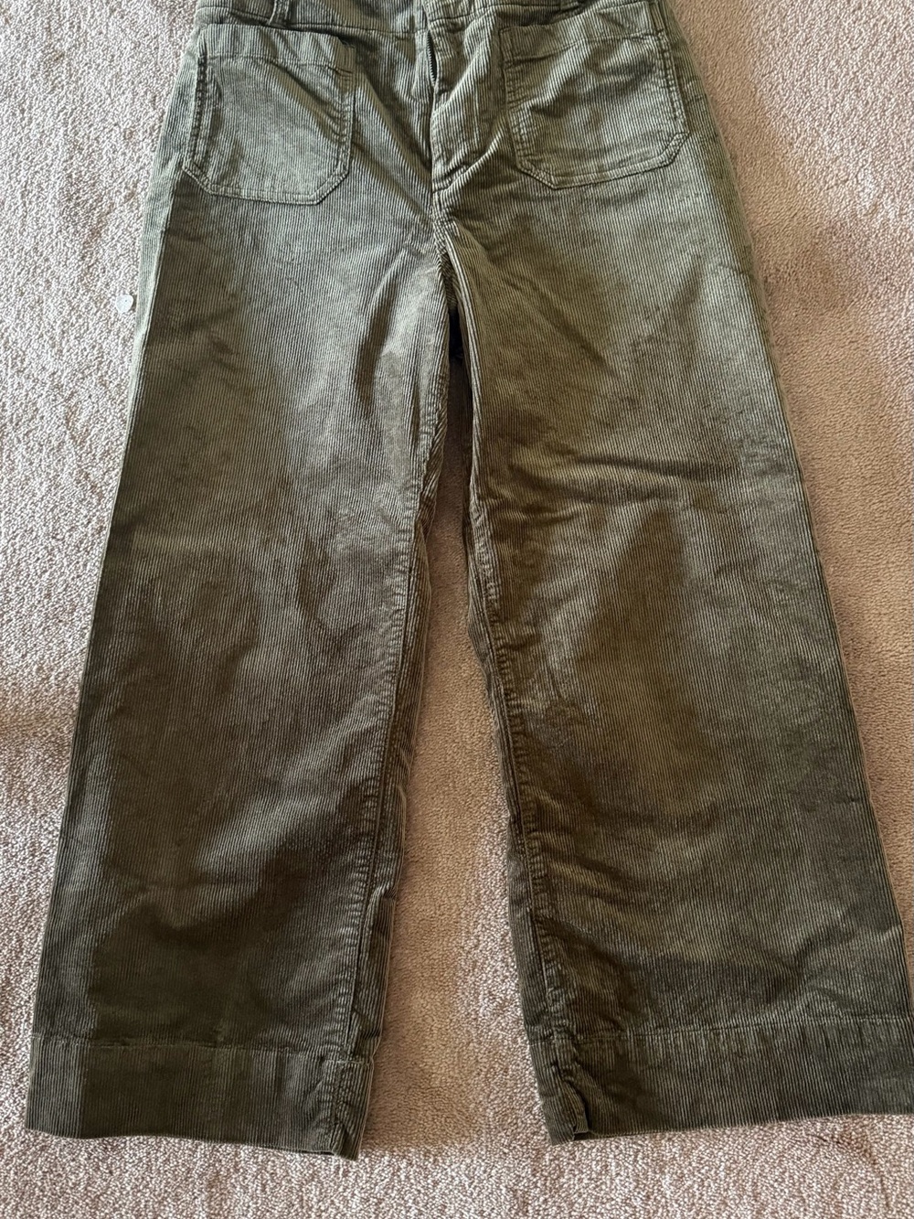 Anthropologie Maeve Olive Green Corduroy Pants
